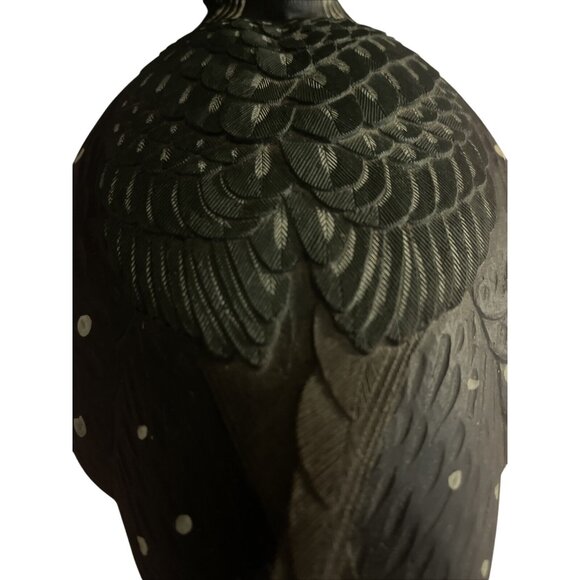 Vintage Handcrafted Loon Duck Decoy Hunting Collectible Carved Wooden Sculpture - Picture 8 of 16